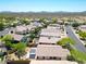Neighborhood aerial view showcasing desert landscaping, mountains and cul de sacs at 4045 E Desert Marigold Dr, Cave Creek, AZ 85331