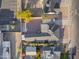 Overhead view of single Gathering home and surrounding neighborhood at 432 W 1St St, Mesa, AZ 85201