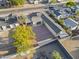 Aerial view of single-Gathering home with gravel front yard at 432 W 1St St, Mesa, AZ 85201