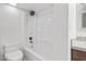 Full bathroom features a tub and shower combination at 432 W 1St St, Mesa, AZ 85201