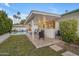 Charming covered backyard patio and seating area, ideal for outdoor living and entertaining at 4596 E Calle Ventura --, Phoenix, AZ 85018