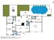 Comprehensive floor plan illustrating room layouts, dimensions, and overall house design at 4596 E Calle Ventura --, Phoenix, AZ 85018