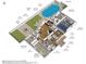 Detailed floor plan of the home showcasing layout and dimensions of rooms and amenities at 4596 E Calle Ventura --, Phoenix, AZ 85018