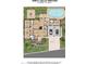 Detailed floor plan featuring three bedrooms, a pool, a garage, and an open-concept living and dining area at 4596 E Calle Ventura --, Phoenix, AZ 85018