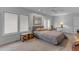 A bright bedroom features large windows, neutral carpet, ceiling fan, and lots of natural light at 4596 E Calle Ventura --, Phoenix, AZ 85018