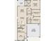 Layout featuring a primary suite, 2-car garage, island kitchen, and covered patio at 47692 W Moeller Rd, Maricopa, AZ 85139