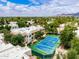 Expansive aerial view of community featuring tennis courts and lush green landscaping at 750 E Northern E Ave # 2145, Phoenix, AZ 85020