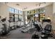 Brightly lit gym featuring modern exercise equipment and large windows with outdoor views at 750 E Northern E Ave # 2145, Phoenix, AZ 85020