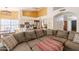 An open floor plan features a spacious kitchen, dining area and a comfortable living space at 1109 E San Pedro Ave, Gilbert, AZ 85234