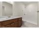 Stylish bathroom showcasing a quartz vanity and glass-enclosed shower at 1131 E Bishop Dr, Tempe, AZ 85282