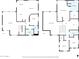 Floor plan illustrating the layout of the first and second floor of the home at 13625 W Peck Ct, Litchfield Park, AZ 85340