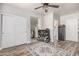 Large bedroom has an ensuite bathroom and a spacious closet with double doors at 1421 W Saltsage Dr, Phoenix, AZ 85045