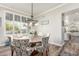 Cozy dining room with round table and decorative chairs, open to other living spaces at 1421 W Saltsage Dr, Phoenix, AZ 85045