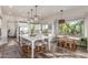 Open-concept kitchen featuring a large island, stainless steel appliances, and a cozy breakfast nook at 1421 W Saltsage Dr, Phoenix, AZ 85045