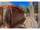 A practical backyard storage shed to house gardening equipment or pool toys at 1421 W Saltsage Dr, Phoenix, AZ 85045