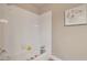 Clean and bright bathroom with a tiled bathtub and shower at 15050 N Thompson Peak Pkwy # 2072, Scottsdale, AZ 85260
