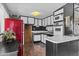 Compact kitchen with retro appliances and ample storage space at 1707 S 72Nd St, Mesa, AZ 85209