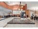 Spacious kitchen featuring granite countertops, a central island, and modern appliances at 3060 E Hope St, Mesa, AZ 85213