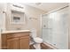 Well-maintained bathroom with modern fixtures and a glass shower at 3624 E Hearn Rd, Phoenix, AZ 85032
