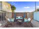 Cozy backyard seating area with fire pit at 418 W Sagebrush St, Gilbert, AZ 85233