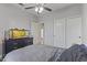 Comfortable bedroom with gray walls and large closets at 418 W Sagebrush St, Gilbert, AZ 85233