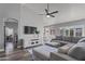 Spacious living room flowing into the dining area, perfect for gatherings and entertaining at 418 W Sagebrush St, Gilbert, AZ 85233