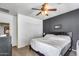 Comfortable bedroom featuring a ceiling fan and carpeted floors at 6328 W Fawn Dr, Laveen, AZ 85339
