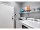 Functional laundry room featuring modern washer and dryer at 6328 W Fawn Dr, Laveen, AZ 85339
