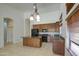 Spacious kitchen with granite countertops and stainless steel appliances at 6941 E Snowdon St, Mesa, AZ 85207