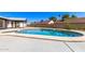 View of backyard featuring an inviting in-ground pool and patio area, enhancing outdoor living and entertaining at 7231 W Sierra Vista Dr, Glendale, AZ 85303