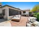 Inviting backyard patio featuring stylish outdoor seating and a tranquil atmosphere at 782 W Gail Dr, Chandler, AZ 85225