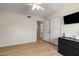 Bright bedroom with a dresser, closet, and hardwood floors, offering lots of space at 782 W Gail Dr, Chandler, AZ 85225