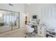 Versatile office space featuring a mirrored closet, providing ample storage, with a clean and organized design at 9705 E Mountain View Rd # 1096, Scottsdale, AZ 85258