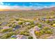 Scenic aerial view captures a sprawling desert community with winding streets and mountain range in the distance at 10694 E Redfield Rd, Scottsdale, AZ 85255