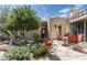 Inviting outdoor patio featuring cozy seating, desert landscaping, and stylish desert decor at 10822 E Prospect Point Dr, Scottsdale, AZ 85262