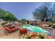 Outdoor living at it's finest with pool, spa, patio seating and views from this desert backyard at 10822 E Prospect Point Dr, Scottsdale, AZ 85262