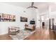 Spacious living room with hardwood floors, high ceilings, and neutral decor at 1432 W Hopi Dr, Chandler, AZ 85224