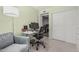 This office has a desk, a couch, carpet, and a closet at 2254 E Becker Ln, Phoenix, AZ 85028
