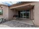 Covered patio with string lights and brick flooring at 23068 E Stacey Rd, Queen Creek, AZ 85142