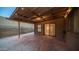 Covered patio featuring ambient string lights and views of the interior at 2337 E Riviera Dr, Tempe, AZ 85282