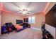 Well-lit bedroom with unique decor and a cozy atmosphere at 2886 E Hazeltine Way, Chandler, AZ 85249