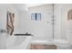 Bright bathroom boasting a tub and walk-in shower, complemented by modern fixtures at 2941 E Nisbet Ct, Phoenix, AZ 85032