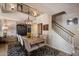Inviting dining room is equipped with a stylish chandelier, and elegant decor at 2941 E Nisbet Ct, Phoenix, AZ 85032