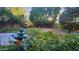 Lush backyard featuring a fountain and mature rose bushes at 29740 N 121St Ave, Peoria, AZ 85383