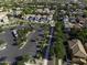 An aerial view highlighting the neighborhood's convenient parking and proximity to community amenities and beautifully landscaped streets at 3065 E Tamarisk St, Gilbert, AZ 85296