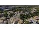 An aerial view shows the variety of residential homes in a well maintained neighborhood at 3065 E Tamarisk St, Gilbert, AZ 85296