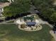 Aerial image displaying a community playground, a sheltered picnic area, and well-manicured green space at 3065 E Tamarisk St, Gilbert, AZ 85296