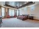 Main bedroom with a decorative ceiling and scenic views at 3118 W Glenhaven Dr, Phoenix, AZ 85045