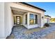 Striking front entrance showcasing modern design elements and inviting curb appeal at 3335 W Desert Dawn Dr, Phoenix, AZ 85083