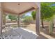 Back patio with views of the landscaped yard, shade, and lots of room to entertain at 3544 N Paseo Del Sol --, Mesa, AZ 85207